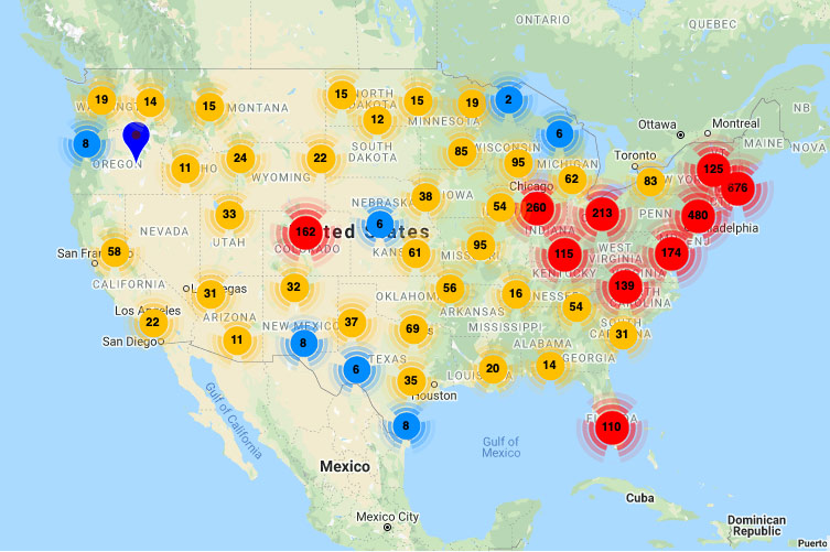 CO Incident Map